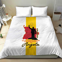 Angola National Heroes Day Bedding Set Agostinho Neto With Map - Wonder Print Shop