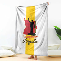 Angola National Heroes Day Blanket Agostinho Neto With Map - Wonder Print Shop