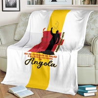 Angola National Heroes Day Blanket Agostinho Neto With Map - Wonder Print Shop