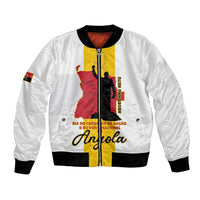 Personalized Angola National Heroes Day Bomber Jacket Agostinho Neto With Map - Wonder Print Shop
