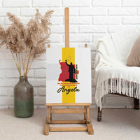 Angola National Heroes Day Canvas Wall Art Agostinho Neto With Map - Wonder Print Shop
