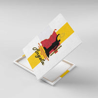 Angola National Heroes Day Canvas Wall Art Agostinho Neto With Map - Wonder Print Shop