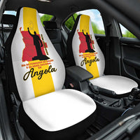 Angola National Heroes Day Car Seat Cover Agostinho Neto With Map - Wonder Print Shop