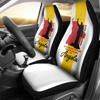 Angola National Heroes Day Car Seat Cover Agostinho Neto With Map - Wonder Print Shop
