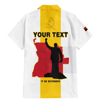 Personalized Angola National Heroes Day Family Matching Mermaid Dress and Hawaiian Shirt Agostinho Neto With Map - Wonder Print Shop