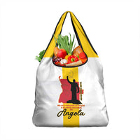 Angola National Heroes Day Grocery Bag Agostinho Neto With Map - Wonder Print Shop