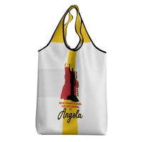 Angola National Heroes Day Grocery Bag Agostinho Neto With Map - Wonder Print Shop