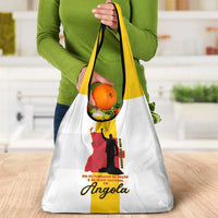 Angola National Heroes Day Grocery Bag Agostinho Neto With Map - Wonder Print Shop