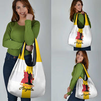 Angola National Heroes Day Grocery Bag Agostinho Neto With Map - Wonder Print Shop