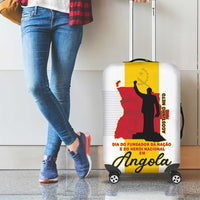 Angola National Heroes Day Luggage Cover Agostinho Neto With Map - Wonder Print Shop