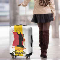 Angola National Heroes Day Luggage Cover Agostinho Neto With Map - Wonder Print Shop