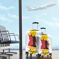 Angola National Heroes Day Luggage Cover Agostinho Neto With Map - Wonder Print Shop