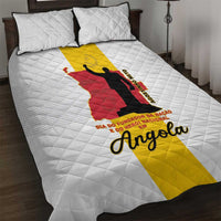 Angola National Heroes Day Quilt Bed Set Agostinho Neto With Map - Wonder Print Shop