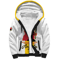 Personalized Angola National Heroes Day Sherpa Hoodie Agostinho Neto With Map - Wonder Print Shop