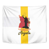 Angola National Heroes Day Tapestry Agostinho Neto With Map - Wonder Print Shop