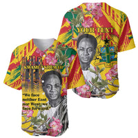 Personalized Ghana Kwame Nkrumah Memorial Day Baseball Jersey With Mausoleum - Wonder Print Shop