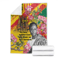 Personalized Ghana Kwame Nkrumah Memorial Day Blanket With Mausoleum - Wonder Print Shop
