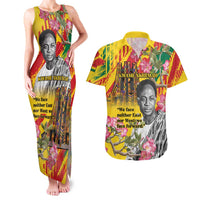Personalized Ghana Kwame Nkrumah Memorial Day Couples Matching Tank Maxi Dress and Hawaiian Shirt With Mausoleum - Wonder Print Shop
