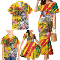 Personalized Ghana Kwame Nkrumah Memorial Day Family Matching Mermaid Dress and Hawaiian Shirt With Mausoleum - Wonder Print Shop