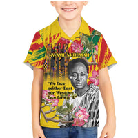 Personalized Ghana Kwame Nkrumah Memorial Day Family Matching Mermaid Dress and Hawaiian Shirt With Mausoleum - Wonder Print Shop