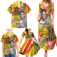Personalized Ghana Kwame Nkrumah Memorial Day Family Matching Summer Maxi Dress and Hawaiian Shirt With Mausoleum - Wonder Print Shop