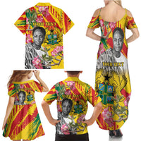 Personalized Ghana Kwame Nkrumah Memorial Day Family Matching Summer Maxi Dress and Hawaiian Shirt With Mausoleum - Wonder Print Shop