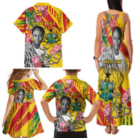 Personalized Ghana Kwame Nkrumah Memorial Day Family Matching Tank Maxi Dress and Hawaiian Shirt With Mausoleum - Wonder Print Shop