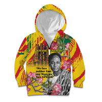 Personalized Ghana Kwame Nkrumah Memorial Day Kid Hoodie With Mausoleum - Wonder Print Shop
