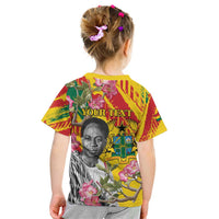 Personalized Ghana Kwame Nkrumah Memorial Day Kid T Shirt With Mausoleum - Wonder Print Shop