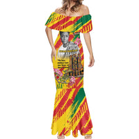 Personalized Ghana Kwame Nkrumah Memorial Day Mermaid Dress With Mausoleum - Wonder Print Shop