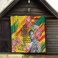 Personalized Ghana Kwame Nkrumah Memorial Day Quilt With Mausoleum - Wonder Print Shop