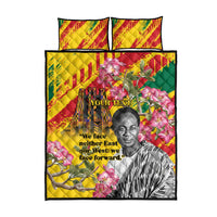 Personalized Ghana Kwame Nkrumah Memorial Day Quilt Bed Set With Mausoleum - Wonder Print Shop