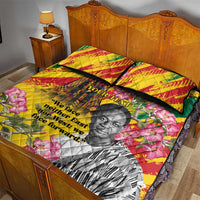 Personalized Ghana Kwame Nkrumah Memorial Day Quilt Bed Set With Mausoleum - Wonder Print Shop
