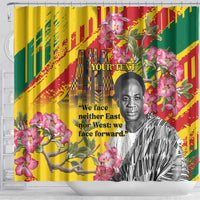 Personalized Ghana Kwame Nkrumah Memorial Day Shower Curtain With Mausoleum - Wonder Print Shop
