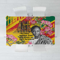 Personalized Ghana Kwame Nkrumah Memorial Day Tablecloth With Mausoleum - Wonder Print Shop