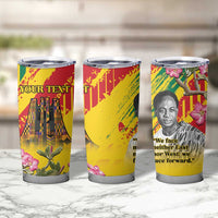 Personalized Ghana Kwame Nkrumah Memorial Day Tumbler Cup With Mausoleum - Wonder Print Shop