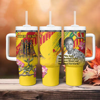 Personalized Ghana Kwame Nkrumah Memorial Day Tumbler With Handle With Mausoleum - Wonder Print Shop