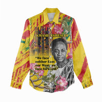 Personalized Ghana Kwame Nkrumah Memorial Day Women Casual Shirt With Mausoleum - Wonder Print Shop