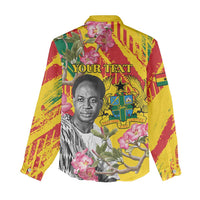 Personalized Ghana Kwame Nkrumah Memorial Day Women Casual Shirt With Mausoleum - Wonder Print Shop
