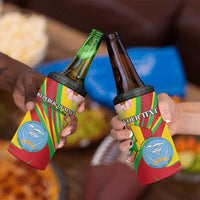 Personalized Mali Independence Day 4 in 1 Can Cooler Tumbler Coat Of Arms With Hibiscus Sabdariffa - Wonder Print Shop