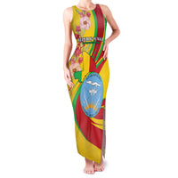 Personalized Mali Independence Day Family Matching Tank Maxi Dress and Hawaiian Shirt Coat Of Arms With Hibiscus Sabdariffa - Wonder Print Shop