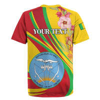 Personalized Mali Independence Day Rugby Jersey Coat Of Arms With Hibiscus Sabdariffa - Wonder Print Shop