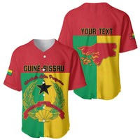 Personalized Guinea-Bissau Baseball Jersey Coat Of Arms Flag Style - Wonder Print Shop