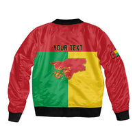 Personalized Guinea-Bissau Bomber Jacket Coat Of Arms Flag Style - Wonder Print Shop