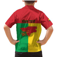 Personalized Guinea-Bissau Family Matching Mermaid Dress and Hawaiian Shirt Coat Of Arms Flag Style - Wonder Print Shop