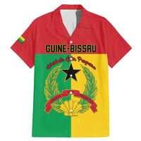 Personalized Guinea-Bissau Family Matching Mermaid Dress and Hawaiian Shirt Coat Of Arms Flag Style - Wonder Print Shop