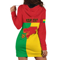 Personalized Guinea-Bissau Hoodie Dress Coat Of Arms Flag Style - Wonder Print Shop