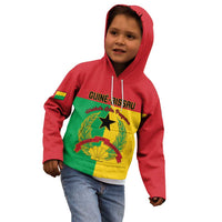Personalized Guinea-Bissau Kid Hoodie Coat Of Arms Flag Style - Wonder Print Shop