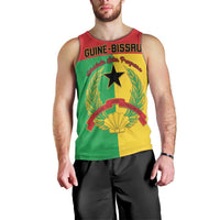 Personalized Guinea-Bissau Men Tank Top Coat Of Arms Flag Style - Wonder Print Shop