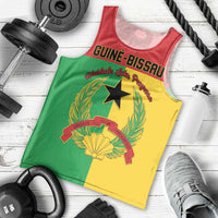 Personalized Guinea-Bissau Men Tank Top Coat Of Arms Flag Style - Wonder Print Shop